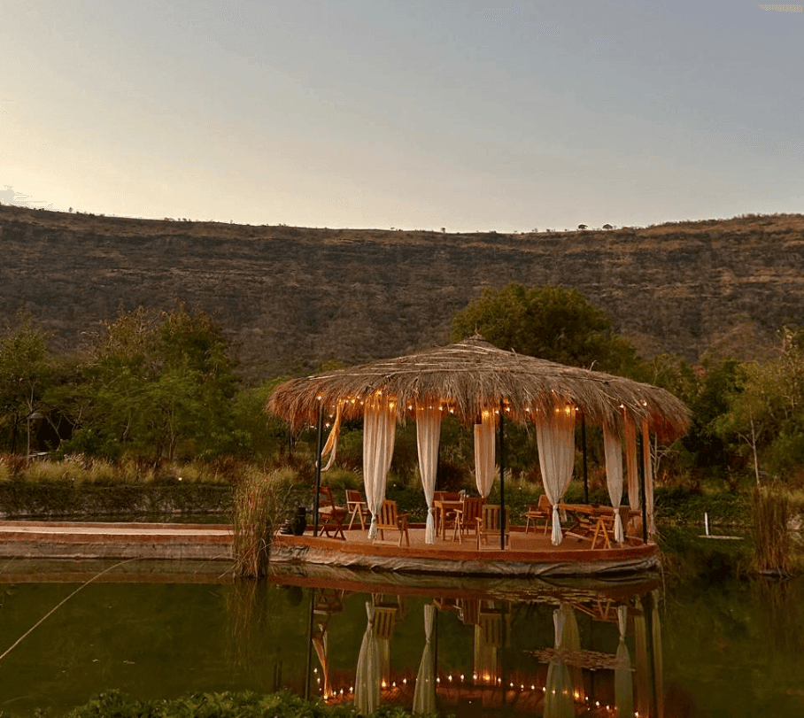 dhyaana farmstays chilling area sideview
